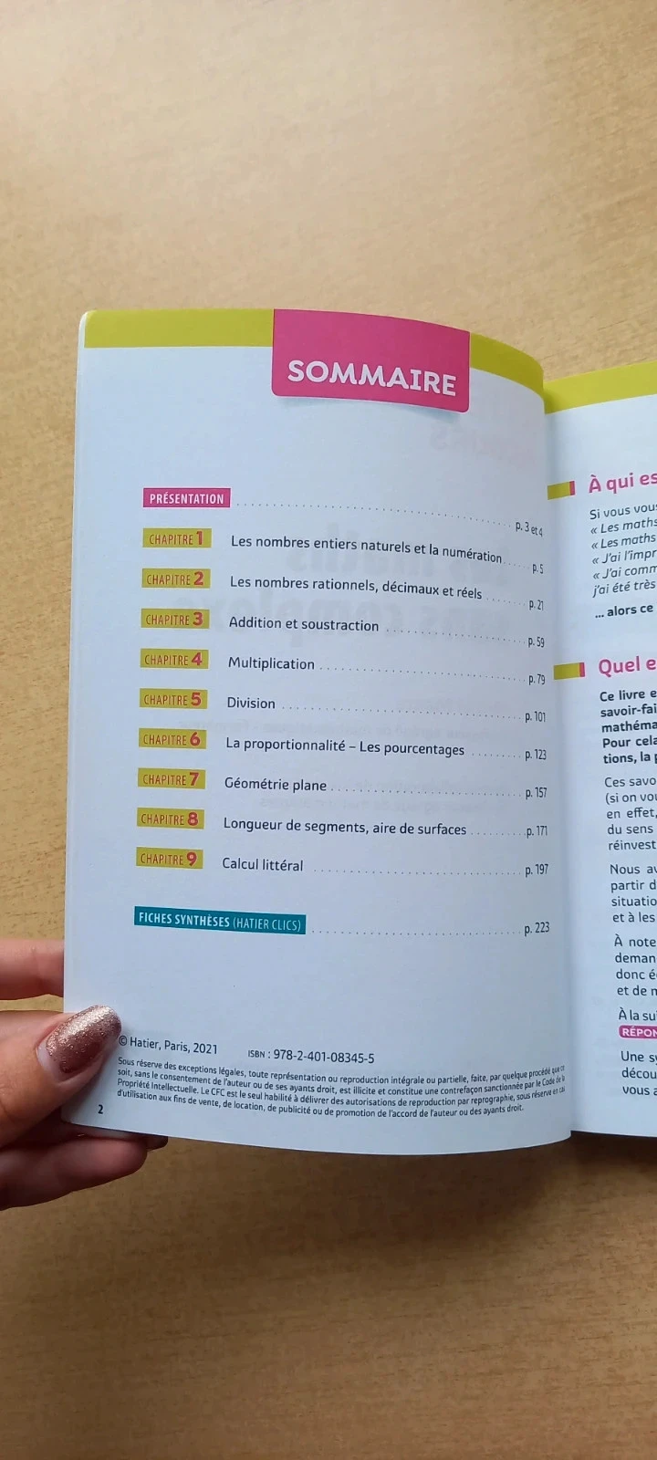 Les maths sans complexe Hatier concours CRPE – photo 3